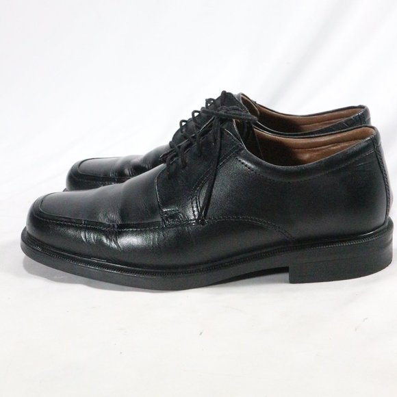 GEORGE Chad Black leather Narrow Width Oxfords - Picture 10 of 12